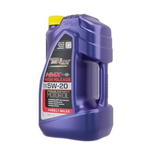 Royal Purple HMX w/Synerlec | High Mileage SAE 5W-20 Premium...