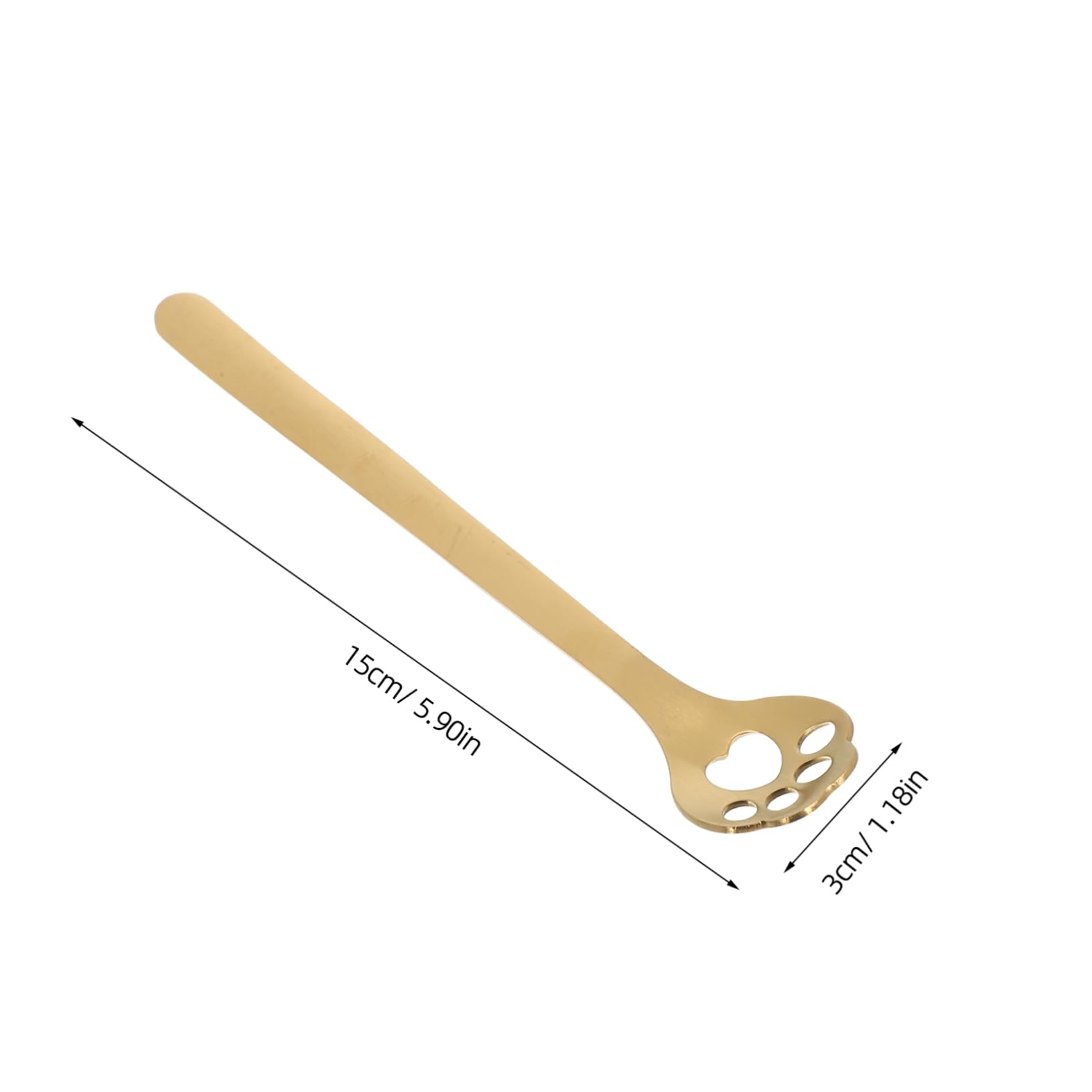 Cabilock 4Pcs Slotted Design for Efficient Straining Long Handle for Comfortable Grip for Ice Cream Coffee and Soup Serving