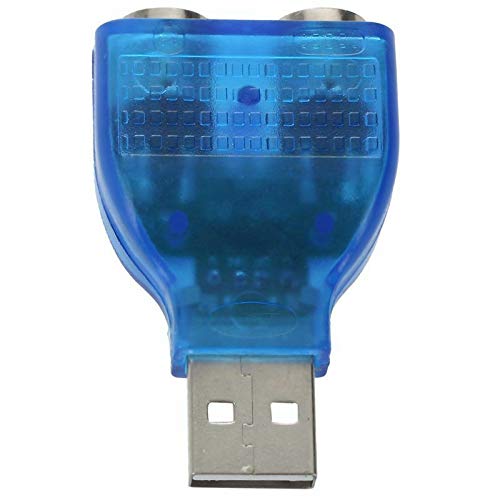 BIG BOOM® Small Slim USB 2.0 A Male to 2Port PS/2 PS2 Female Mouse ...