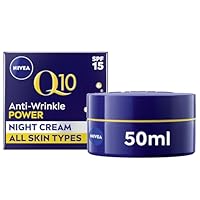 NIVEA Q10 Anti-Wrinkle Power Firming Night Cream (50ml), Hydrating Night Moisturiser to Reduce Lines and Wrinkles, Night Cream for Firmer Skin in 7 Days