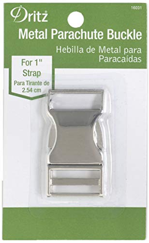 Parachute boucle Dritz 16031 en nickel de 2,5 cm pour la confection de sangles solides