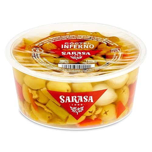 Cóctel de encurtidos inferno Sarasa frasco 180 g