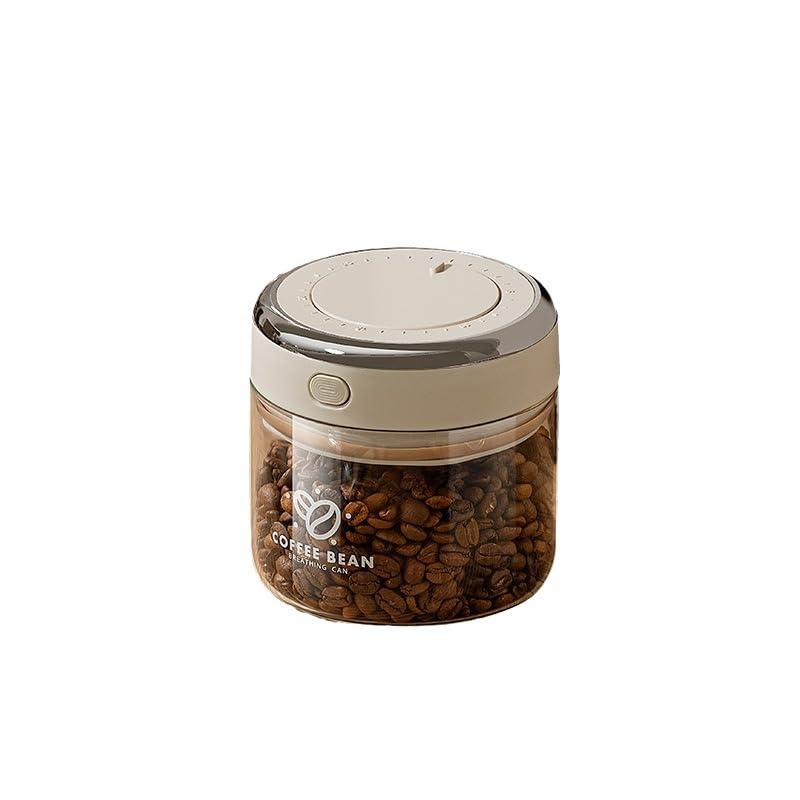 Zosenyer Bote Café Hermético, 1100ml Dispensador Cafe Molido, Recipiente para Grano, Té y Nueces, Tarros Cristal con Tapa para Hogar, Oficina y Cafetería