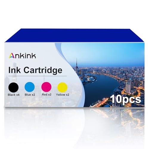ANKINK Kompatibel Tintenpatrone Druckerpatronen Schwarz Farbe 10 Pack