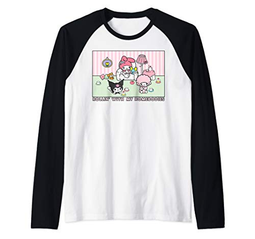 My Melody and Kuromi Rollin with my Homebodies Raglan Baseball Tee