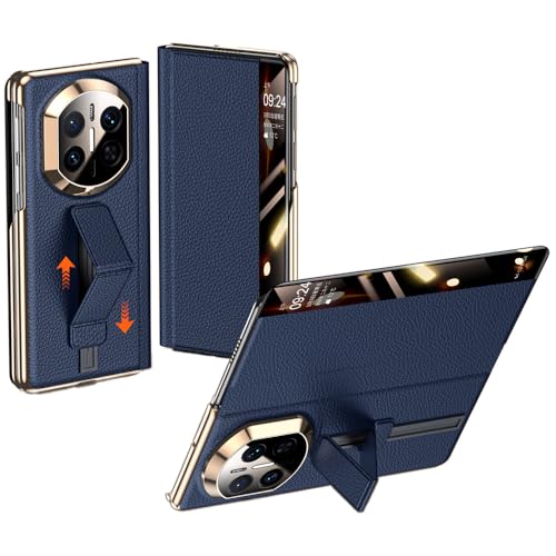 Étui Huawei Mate X7 bleu antichoc avec flip cover et dragonne