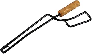 Yardwe Pinça De Carvão Clipe De Carvão Alça De Churrasco Pinça De Carvão De Aço Carbono Braçadeira De Carvão Churrasqueira De Acampamento Ferramenta Para Acampamento De Viagem