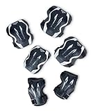 Ruedas 60mm*32mm/80A FILA SKATES Tech Gear Protecciones, Unisex niños, Negro, XL
