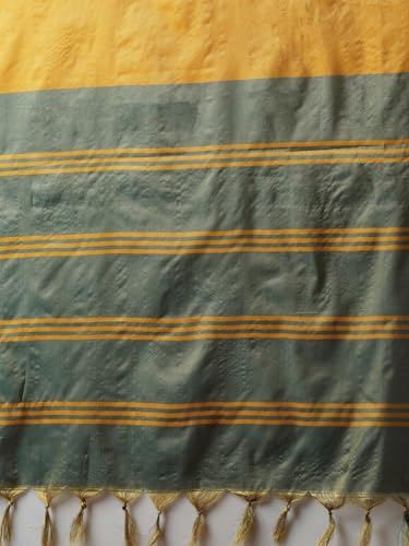 Image of AKHILAM Women's Aura Silk Solid Saree With Unstitched Blouse Piece(16AURA1601 PF Parent)