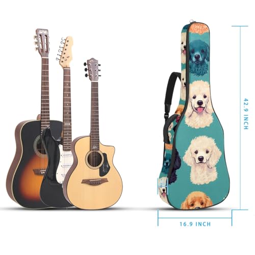 Étui guitare acoustique étanche en tissu Oxford avec double poche de rangement - 5