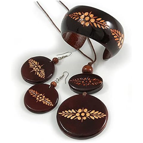 Pendentif en bois marron Avalaya Cover