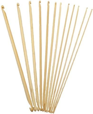 14" CroKnit Double-Ended Crochet Hook Collection - 12 pc CroHook Set C-N/P