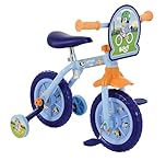 Bluey 2-In-1 Training Toddler Bike - Convertible Training and Balance Bike for 2+ Years Girls and Boys with Removable Pedals and Stabilisers - Adjustable 10 Inches Bikes for Kids - Bluey Toys