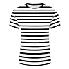 Carnival Costume with Stripes European Colour Block T-Shirt with Stripes in Navy Blue and for Men, Casual, Loose, Trendy, Comfortable, Foreign Trade, black, 4XL #2