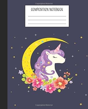 Composition Notebook: Unicorn Composition Book | College Ruled Notebook | Lined Journal | 100 Pages | 7.5 X 9.75" | School Subject Book Notes| Student ... | Rainbow Unicorn Composition Notebook