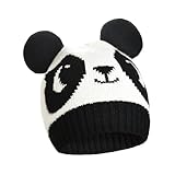 Catalonia Panda Kids Knit Hats, Warm Toddler Winter Hats, Cute Beanies Hat Cap for Boys Girls Aged 6-10, Valentine's Day Gifts for Kids Girl Boys Gifts Idea For birthday Christmas