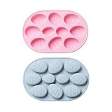 Easter Silicone Cake Mold DIY Easter Egg Chocolate Mold Candy Molds 2Pcs 10 Cavities Gingerbread Bak