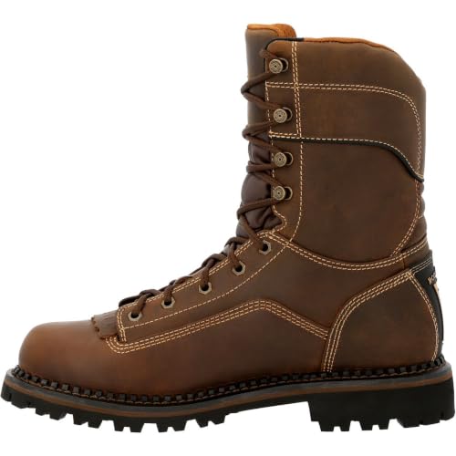 Georgia Boot AMP LT Low Heel Logger Composite Toe Waterproof Work Boot Size 11(M)