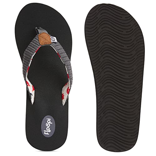 Image of Floopi High Heel Wedge Sandals for Women-Comfort Yoga Mat Footbed for Support, Flip Flop Thong Platforms for Summer