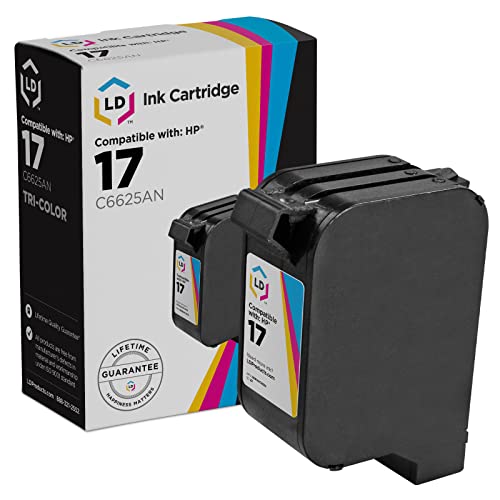 LD Remanufactured Ink Cartridge Replacement for HP 17 C6625AN (Color) Compatible with HP Deskjet 825 825C 840 840C 841C 841 842C 842 843C 843 845 845C 825Cvr 845Cvr and More