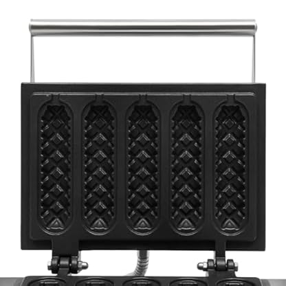 HOARLICN Edelstahl Elektrische Waffeleisen, Hot Dog Waffeleisen 1500W 5 Grid Elektro Waffeleisenmaschine Edelstahl Waffelstick Corn Dog Maker Antihaft-Elektro-Hot Dog Auf Einem Stick Waffel Maker – Bild 8