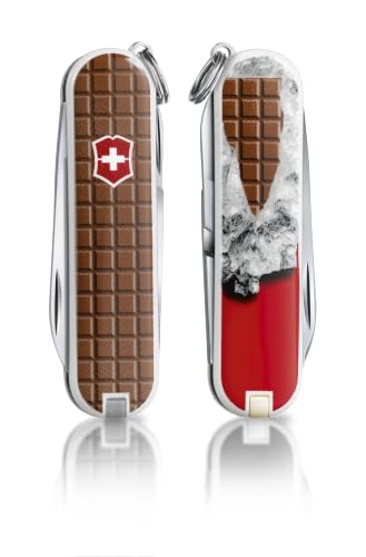 Image of Victorinox Swiss Army Knife - Swiss Classic -7 Functions, Multi-utility Tool with a Pair of Scissors - Yellow, 58 mm