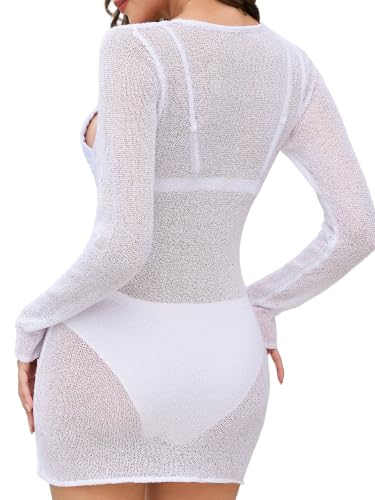 Image of Lilosy Beach Swimsuit Single Cover Up Women Dress Bathing Suit