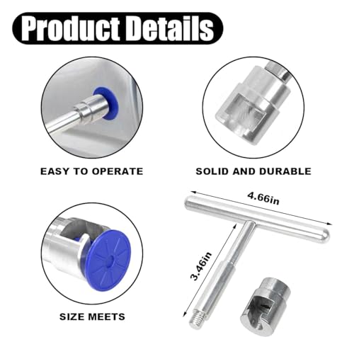 Image of JOYCOURT 19PCS Car Dent Repair Puller, Paintless Dent Repair Tool with T-Shaped Puller, Universal Portable Auto Body Repair Puller Kit for Car, Glass, Screen and Tiles