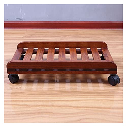 Soporte para CPU para computadora con ruedas y protección lateral, madera, 50 cm x 25 cm miniatura 6
