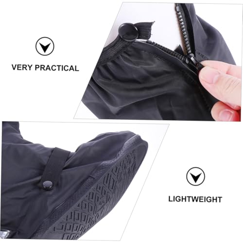 Cubrezapatos Ciclismo Impermeable Negro miniatura 3