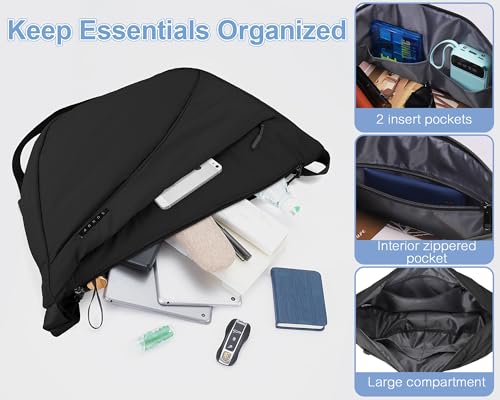 SUNUP Crossbody Bag for Women Men, Large Crescent Bag, Lightweight Sling Cross body Bags for Daily Use3