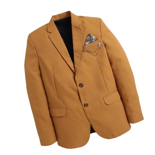 FOURFOLDS Solid Single Breasted for Men Single Breasted Party, Festive & Wedding Blazer FOURFOLDS Solid Single Breasted for Men Single Breasted Party, Festive & Wedding Blazer