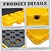Spill Containment Tray 19.3x13.8x3.5 Inch 11L Capacity 110lbs Load Spill Pallet with Drain Chemical Resistant Containment Trays for Oil Drums Warehouse Factory