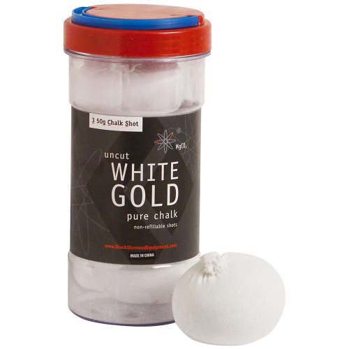 Black Diamond White Gold Multipack Chalk Ball (3 Non-refillable Balls)