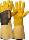 Rostaing RONCIER-IT10 Paire de gants de jardinage Marron