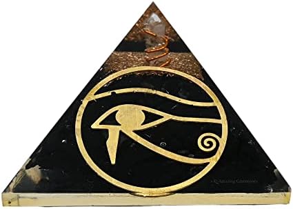 Amazing Gemstone Large Black Tourmaline Orgone Pyramid Crystal, E...
