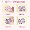 Tintnut Christmas Permanent Adhesive Vinyl - 14 Sheets 12"x10" Pink Christmas Adhesive Vinyl Sheets Candy Pattern Self Sticker Water proofing Vinyl Compatible with Cricut Or Silhouette #2
