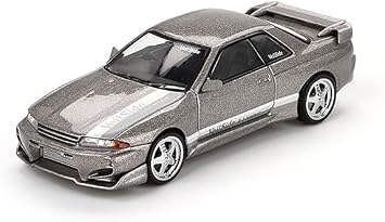 Grey Nissan GT-R (R32) Veilside Combat C-I 2011 - Mini GT 1/64 Scale