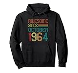 Photo Gallery awesome since october 1964 retro 58th birthday 58 years old felpa con cappuccio Photo Gallery awesome since october 1964 retro 58th birthday 58 years old felpa con cappuccio
