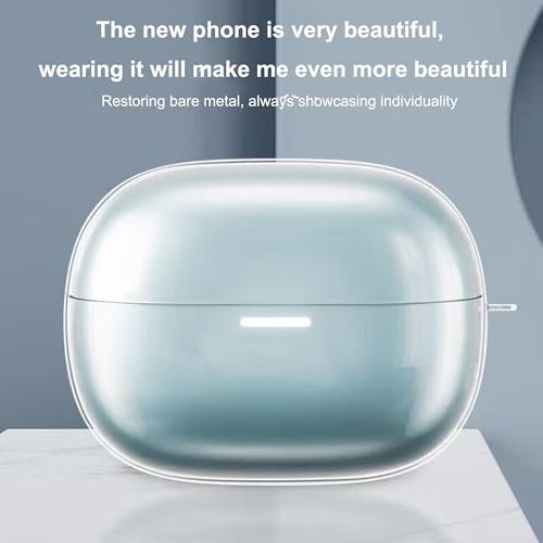 Image of Compatible with Redmi Buds 8 Pro Case Cover,Shock-Proof,Premium Silicone with Keychain