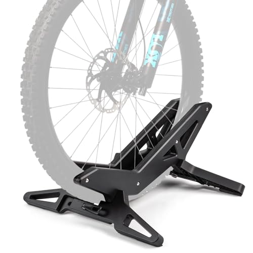 Angju Bike Floor Stand - Bicycle Parking Stand Fit 16-29 Wheel Adjustable Bike Floor Rack Stand for all 30-80mm Wide Tires
