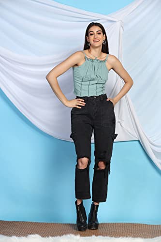 Image of GRECIILOOKS Women's Regular Fit Tops | Tops for Women | Tops for Jeans for Women | Korean Tops for Women | One Piece Dress for Women | Western Tops for Women Stylish