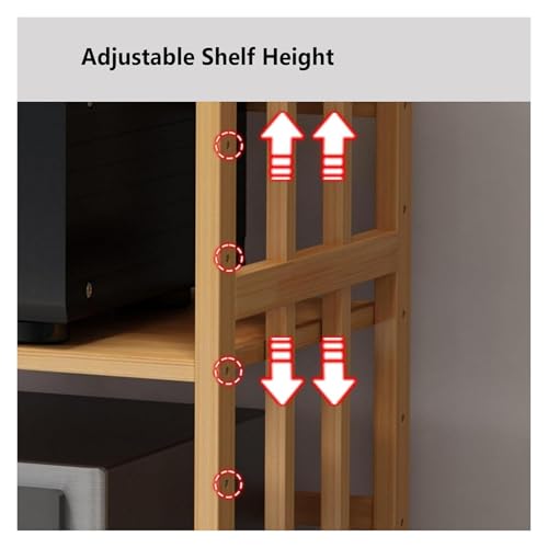 Supporto regolabile a 5 sta o Ma per dispositivi HiFi Ste Conents e CD Sto con ripiani in legno rimovibili, perfetto per gli amanti dell'home theater e della musica