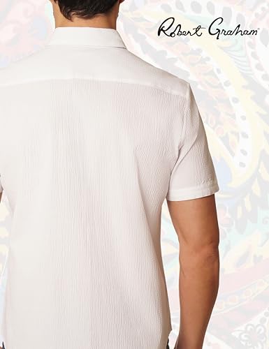 Robert Graham Men's Gilford Short Sleeve Woven Button Down Shirt3