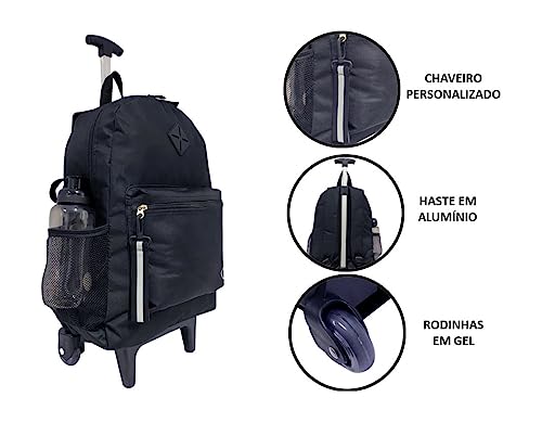 Mochila Masculina Com Rodinhas Moderna E De Qualidade