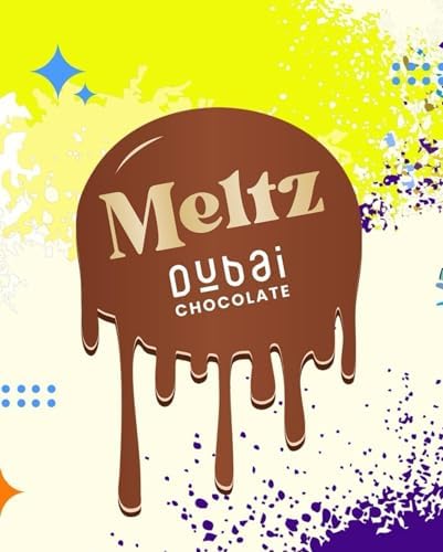 Meltz Dubai Chocolate ket Kaat Pistachio Bar 192g - Filled With Premium Cream Crispy Kataifi - Viral Knafeh Chocolate Bar with Pistachio Cream - Halal Sweet Gift (Pack of 1)