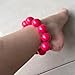 MYAYD Pink Beaded Feet Anklet Decoration Chains Costume Accessory Props for Akaza Cosplay