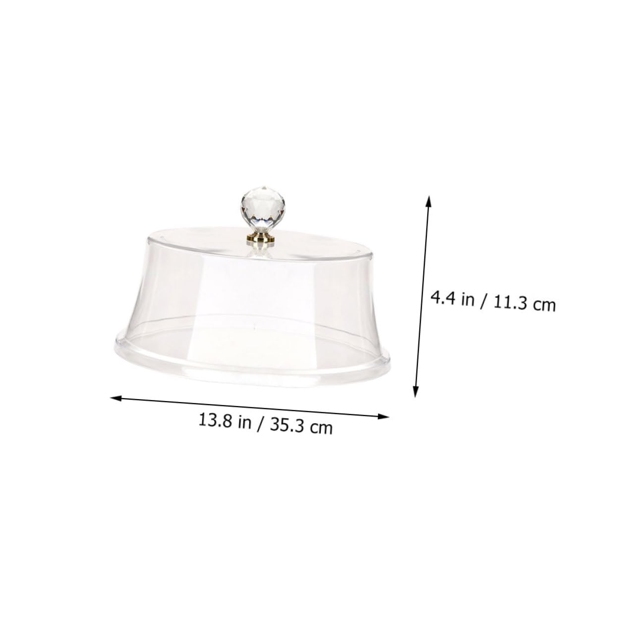 Couvercle à Gâteau Rond Transparent en Ps pour Protection Alimentaire