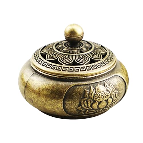 Brûleurs d'Encens Décoratifs - Encensoir Métal Vintage,Ornement Brûleur D'Encens en Artisanal pour Salon Décoration Aromathérapie