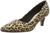 Sohle: Gummi Clarks Mädchen Linvale Jerica Pumps, Mehrfarbig (Leopard Print Leopard Print), 35.5 EU